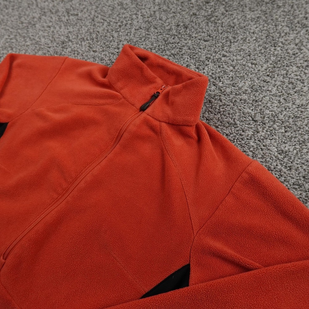 Columbia Titanium Sweater Womens S Orange Black Fleece 1/2 Zip Pullover Jacket
